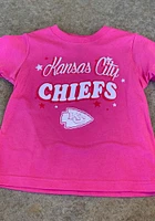 Kansas City Chiefs Toddler Girls Pink My Team Short Sleeve T-Shirt