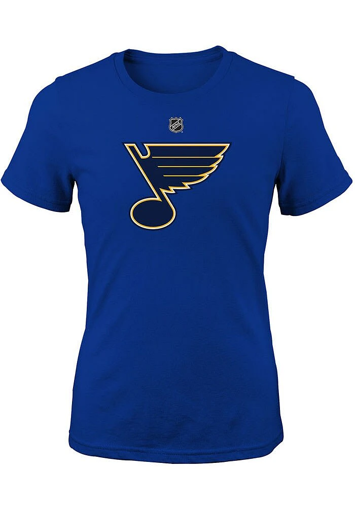 St Louis Blues Girls Blue Primary Logo Short Sleeve Tee