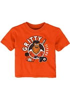 Gritty Philadelphia Flyers Infant Ready to Play Short Sleeve T-Shirt Orange