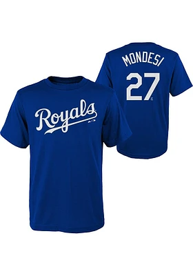 Adalberto Mondesi Kansas City Royals Youth Blue Name Number Graphic Player Tee