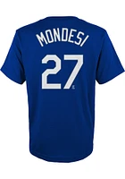 Adalberto Mondesi Kansas City Royals Youth Blue Name Number Graphic Player Tee