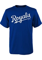 Adalberto Mondesi Kansas City Royals Youth Blue Name Number Graphic Player Tee