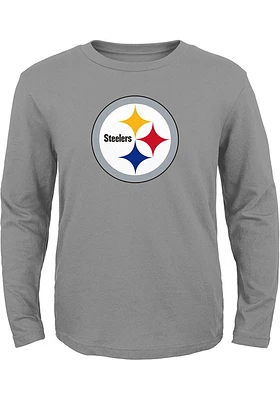 Pittsburgh Steelers Youth Primary Logo Long Sleeve T-Shirt