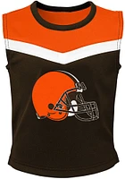 Cleveland Browns Girls Brown Spirit Cheer Set