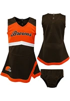 Cleveland Browns Toddler Girls Brown Cheer Captain Sets Dress