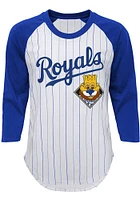 Slugger  Outer Stuff Kansas City Royals Girls White Wannabe a Winner Long Sleeve T-shirt