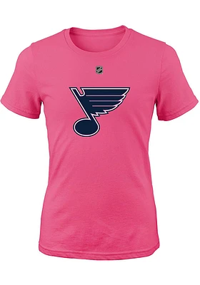 St Louis Blues Girls Primary Logo Short Sleeve Tee