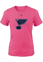 St Louis Blues Girls Primary Logo Short Sleeve Tee