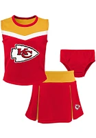 Kansas City Chiefs Girls Red Spirit Cheer Set