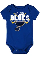 St Louis Blues Baby Blue Front Cross Design Short Sleeve One Piece