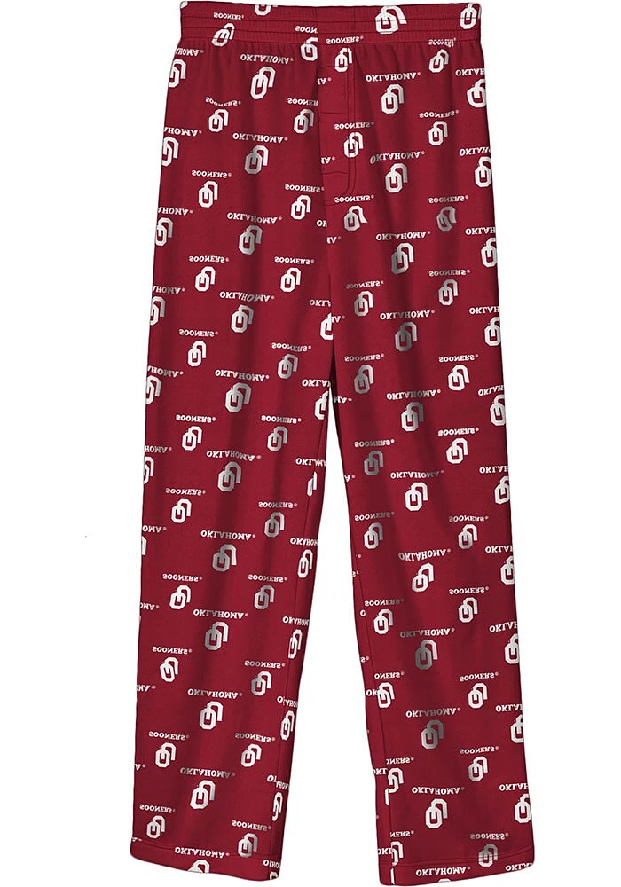 Oklahoma Sooners Youth Cardinal All Over Sleep Pants