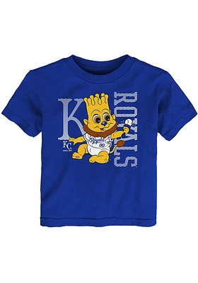 Slugger  Outer Stuff Kansas City Royals Toddler Blue Baby Mascot Short Sleeve T-Shirt