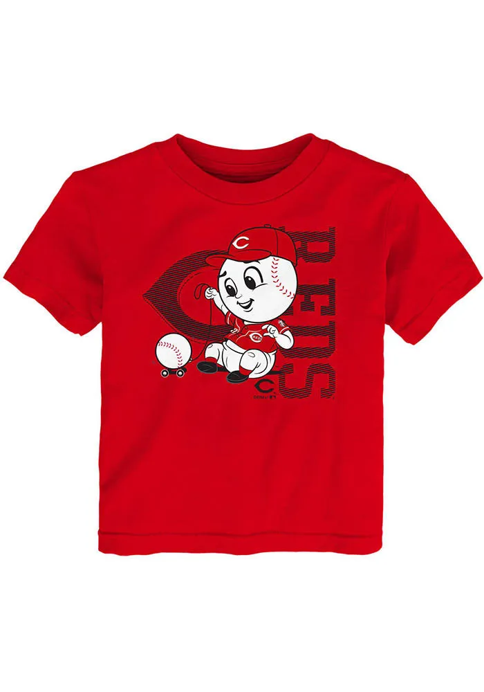 Mr. Red  Outer Stuff Cincinnati Reds Toddler Baby Mascot Short Sleeve T-Shirt