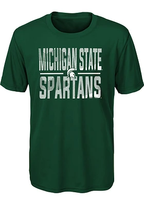 Michigan State Spartans Youth Green Ground Control Short Sleeve T-Shirt