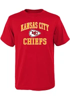 Kansas City Chiefs Youth Red Top Design Short Sleeve T-Shirt