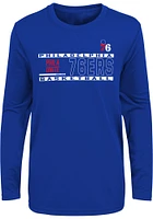 Philadelphia 76ers Youth Blue Run the Max Long Sleeve T-Shirt