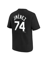 Eloy Jimenez Chicago White Sox Youth Black Name Number Player Tee