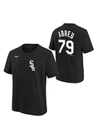 Jose Abreu Chicago White Sox Youth Black Name and Number Player Tee