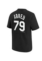 Jose Abreu Chicago White Sox Youth Black Name and Number Player Tee