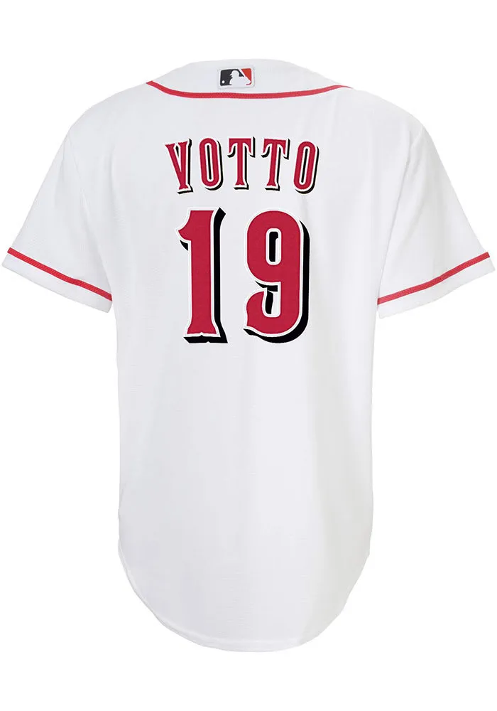 Joey Votto  Nike Cincinnati Reds Youth White Home Jersey