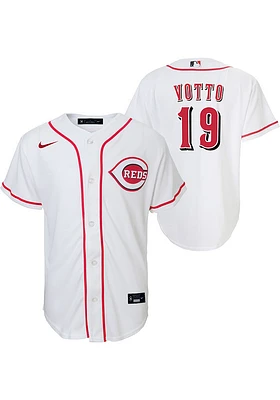 Joey Votto  Cincinnati Reds Boys White Home Baseball Jersey