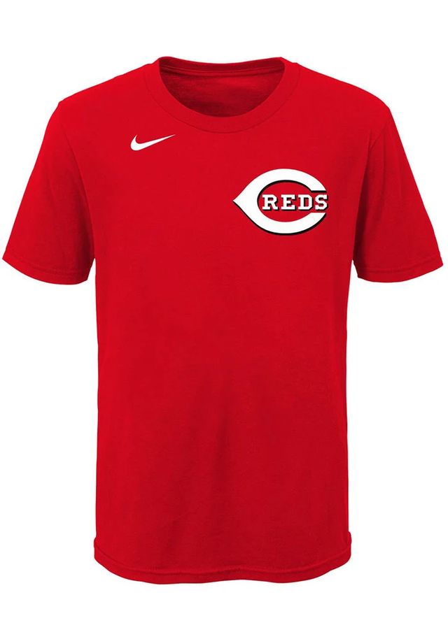 Eugenio Suarez Cincinnati Reds Youth Red Name Number Player Tee