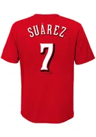 Eugenio Suarez  Cincinnati Reds Boys Red Name Number Short Sleeve T-Shirt