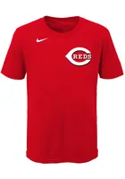 Eugenio Suarez  Cincinnati Reds Boys Red Name Number Short Sleeve T-Shirt