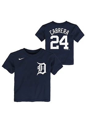 Miguel Cabrera Detroit Tigers Toddler Navy Blue Name and Number Short Sleeve Player T Shirt