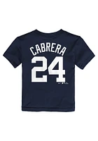 Miguel Cabrera Detroit Tigers Toddler Navy Blue Name and Number Short Sleeve Player T Shirt