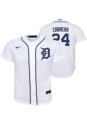 Miguel Cabrera  Nike Detroit Tigers Youth White Home Jersey