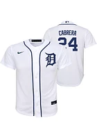 Miguel Cabrera  Nike Detroit Tigers Youth White Home Jersey