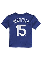 Whit Merrifield Kansas City Royals Toddler Blue Name and Number Short Sleeve Player T Shirt