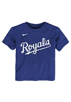 Whit Merrifield Kansas City Royals Toddler Blue Name and Number Short Sleeve Player T Shirt
