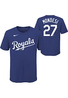 Adalberto Mondesi Kansas City Royals Youth Blue Name Number Design Player Tee