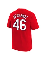 Paul Goldschmidt  St Louis Cardinals Boys Red Name and Number Short Sleeve T-Shirt