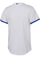 Nike KC Royals Boys White Home Baseball Jersey