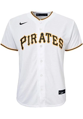 Nike Pittsburgh Pirates Youth White Home Replica Jersey
