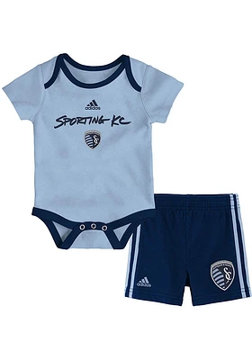 Sporting Kansas City Infant Light Blue Little Relaxation Set Top and Bottom