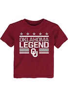 Oklahoma Sooners Toddler Cardinal Mesh Spirit Short Sleeve T-Shirt