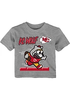 KC Wolf Kansas City Chiefs Infant Game Player Short Sleeve T-Shirt Grey
