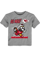 KC Wolf  Outer Stuff Kansas City Chiefs Toddler Grey Game Player Short Sleeve T-Shirt