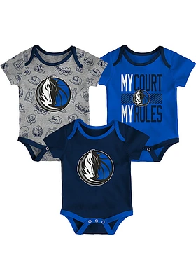 Dallas Mavericks Baby Blue Trifecta One Piece