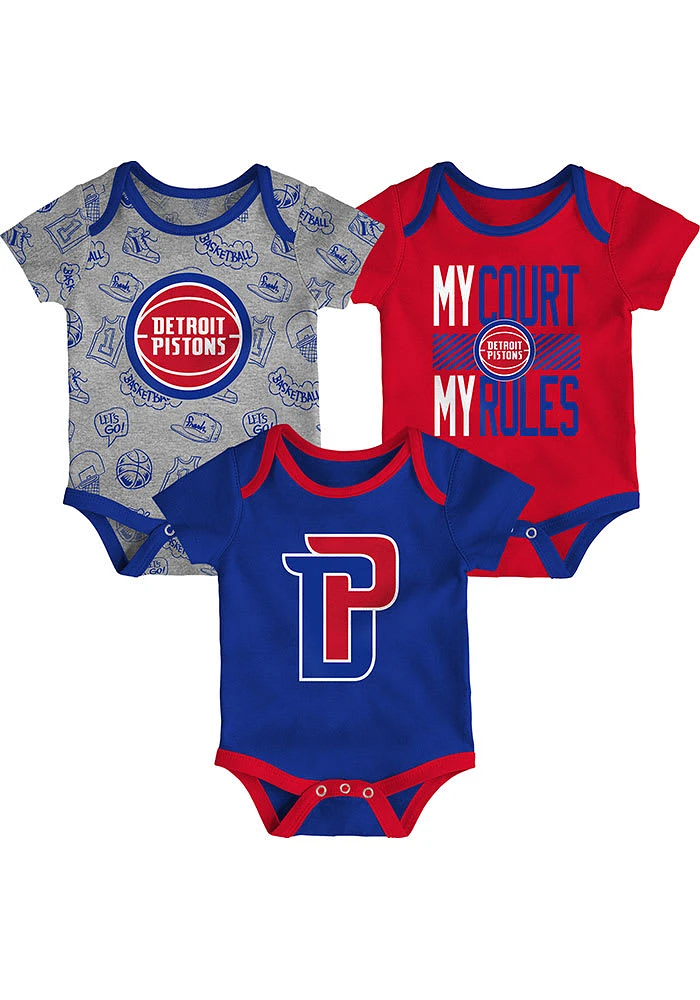 Detroit Pistons Baby Blue Trifecta One Piece