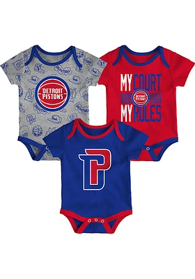 Detroit Pistons Baby Blue Trifecta One Piece