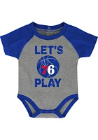 Philadelphia 76ers Baby Blue Hook Set One Piece with Bib