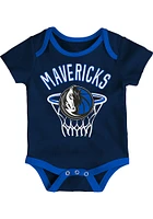 Dallas Mavericks Infant Blue Stat Tracker Set Top and Bottom