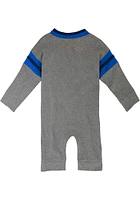 Dallas Mavericks Baby Grey The Defender Long Sleeve One Piece