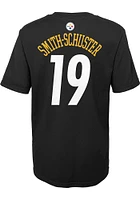 JuJu Smith-Schuster  Pittsburgh Steelers Boys Black Name Number Short Sleeve T-Shirt