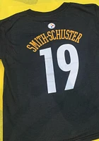 JuJu Smith-Schuster  Pittsburgh Steelers Boys Black Name Number Short Sleeve T-Shirt